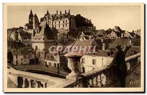 Cartes postales Chateaux De La Loire Chateaux De Loches Le Chateau Royal Et La Porte Des Cordeliers