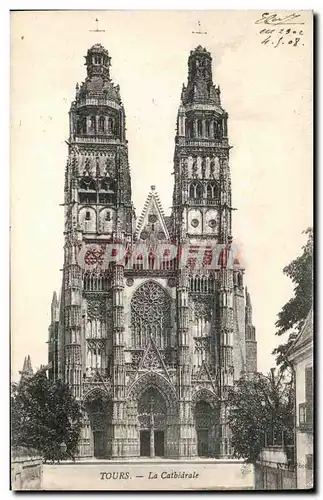 Cartes postales Tours La Catbedrale