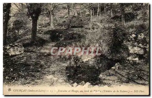 Ansichtskarte AK Courcay Fontaine Et Bocage Au Bord Dr Indre Theatre de la nature