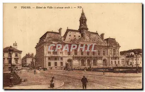 Cartes postales Tours Hotel De Ville