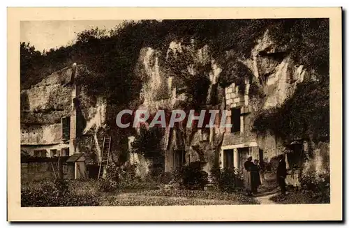 Cartes postales En Touraine Habitations Troglodytes