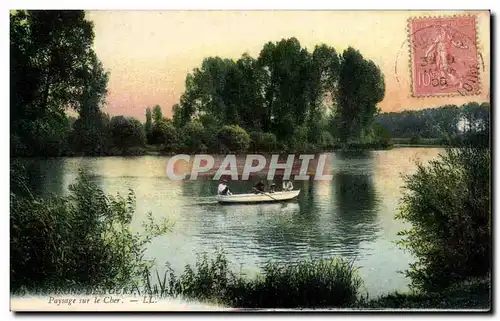 Cartes postales Environs De Tours Paysage Sur Le Cher