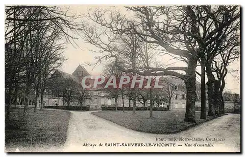 Ansichtskarte AK Abbaye de Saint Sauveur Le Vicomte Vue d&#39ensemble