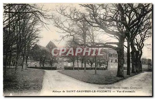 Cartes postales Abbaye de Saint Sauveur Le Vicomte Vue d&#39ensemble