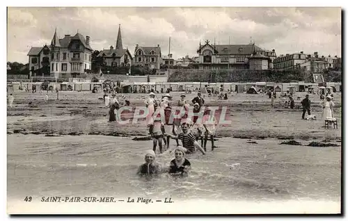 Cartes postales Saint Pair Sur Mer La Plage Enfants