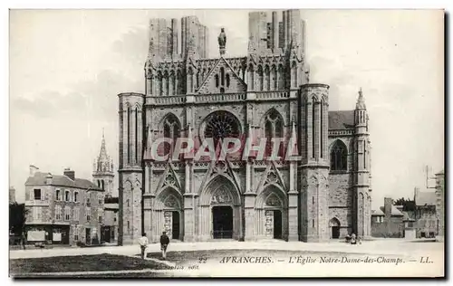 Ansichtskarte AK Avranches L&#39Eglise Notre Dame des Champs