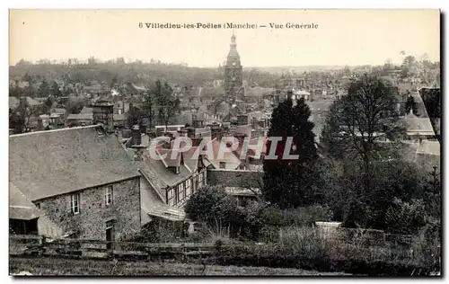 Cartes postales Villedieu les Poeles Vue Generale