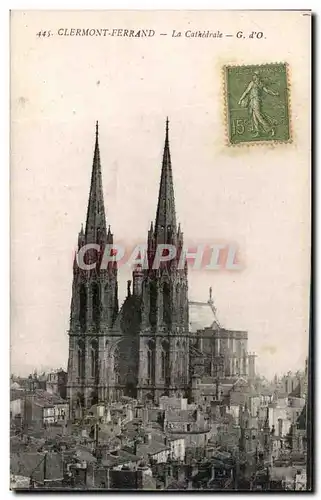 Cartes postales Clermont Ferrand La Cathedrale