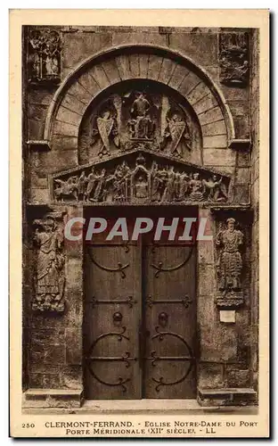 Cartes postales Clermont Ferrand Eglise Notre Dame du Port Porte Meridionale