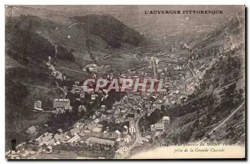 Ansichtskarte AK L&#39Auvergne Pittoresque I&#39ue Generale du Mont Dore prise de la Grande Cascade