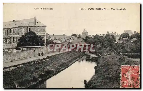 Cartes postales Cote D&#39Emeraude Pontorson Vue Generale