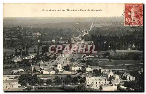 Cartes postales Avranches Route De Granville