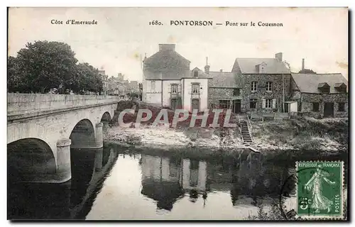 Cartes postales Cote D&#39Emeraude Pontorson Pont Sur Le Couesnon