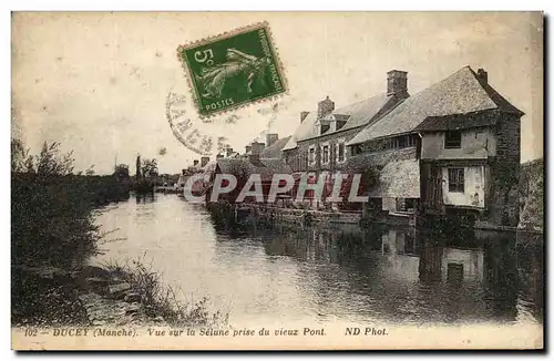 Cartes postales Ducey Vue Sur La Selune Prise Du Vieux Pont