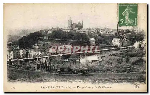 Cartes postales Saint James Vue Generale Prise Du Cbateau