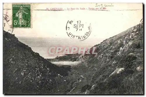 Cartes postales Carolles Le Pont Du Lude Sortie Sur La Mer