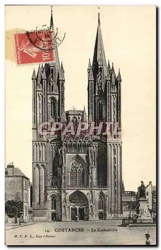 Cartes postales Coutances La Cathedrale