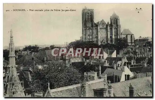 Ansichtskarte AK Bourges Vue Centrale Prise Du Palais Jacques Coeur