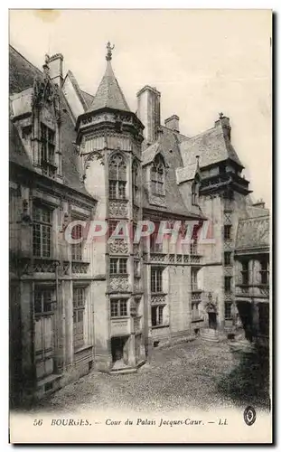 Cartes postales Bourges Cour Du Palais Jacques Coeur