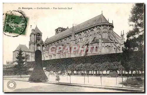 Cartes postales Bourges Cathedrale Vue Laterale Sud