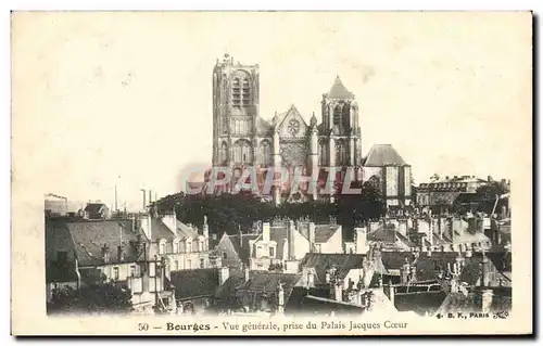 Ansichtskarte AK Bourges Vue Generale Prise Du Palais Jacques Coeur