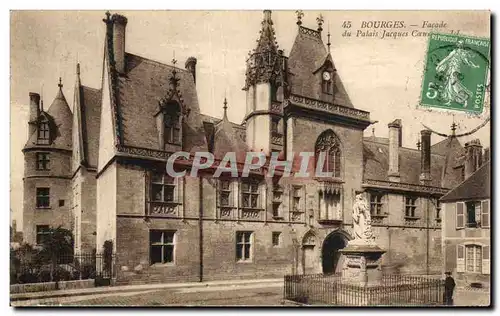 Cartes postales Bourges Facade Du Palais Jacques Coeur