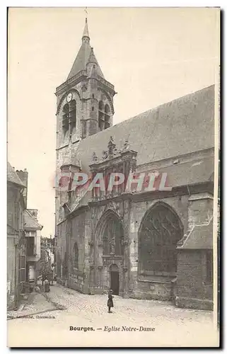 Ansichtskarte AK Bourges Eglise Notre Dame