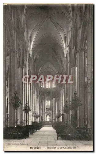 Ansichtskarte AK Bourges Interieur De La Cathedrale