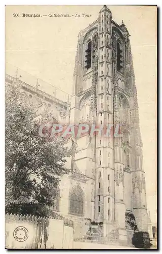 Cartes postales Bourges Cathedrale La Tour