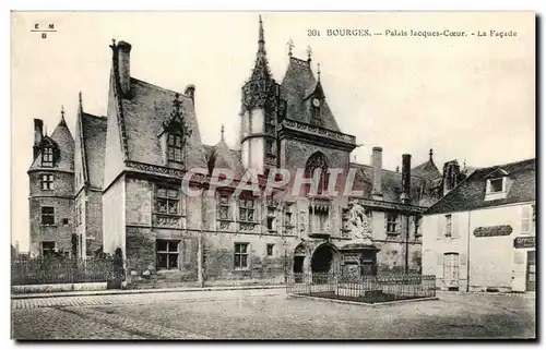 Cartes postales Bourges Palais Jacques Coeur La Facade