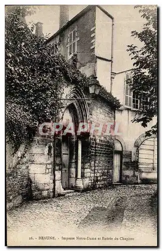 Cartes postales Beune Impasse Notre Dame et Entree du Chapitre