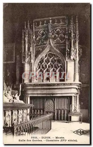Cartes postales Dijon Musee Salle des Gardes Cheminee