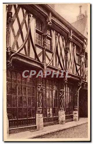 Ansichtskarte AK Bourges Maison De La Reine Blanche