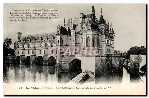 Cartes postales Chenonceax Le Chateau La Facade Orientale