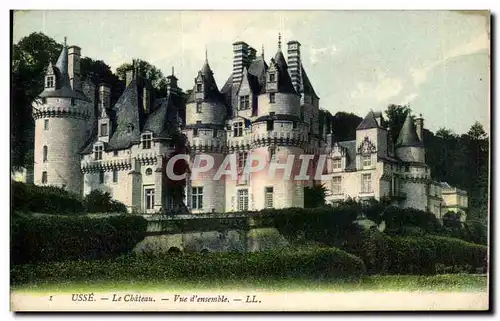 Cartes postales Usse Le Chateau Vue D&#39Ensemble