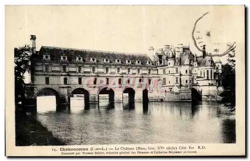 Ansichtskarte AK Chenonceaux Le Chateau Cote Est Constoit Par Thomas Bohier Tresorles General Des Finances Et Cha