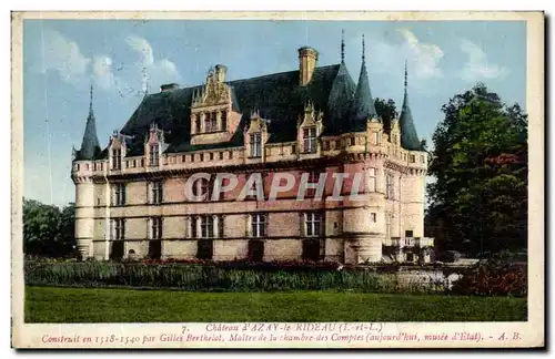 Cartes postales Chateau d&#39Azay Le Rideau Pur Gilles Berthelot Maitre De La Chambre Des Comples