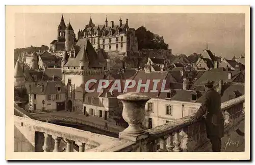 Ansichtskarte AK La Chateau France Chateaux De La Loire Chateau De Loches Le Chateau Royal Et La Porte Des Cordel