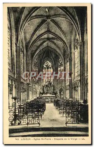 Cartes postales Lisieux Eglise St Pierre Chapelle De La Vierge