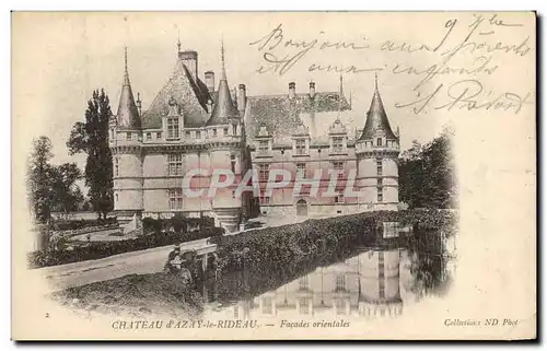 Cartes postales Chateau d&#39Azay le Rideau Facade orientales