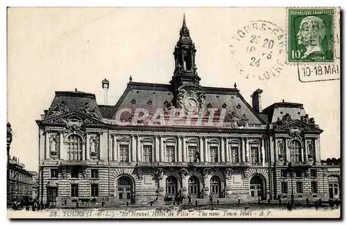 Cartes postales Tours Le Nouvel Hotel de Ville