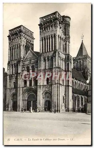 Cartes postales Caen La Facade de I&#39Abbayue aux Dames