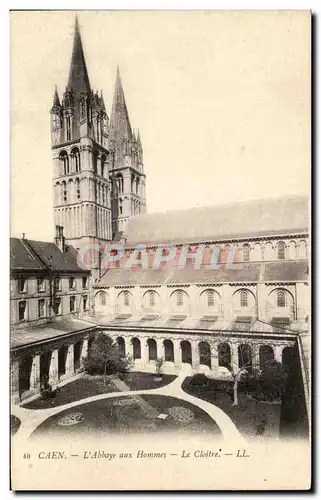 Ansichtskarte AK Caen L&#39Abbaye aux Hommes Le Cloitre