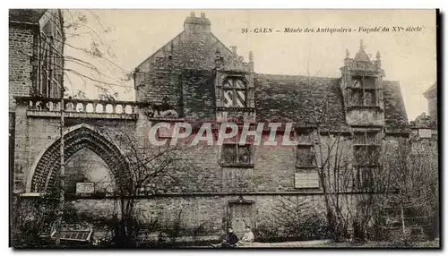 Cartes postales Caen Musee des Antiquaires Facade du 15eme