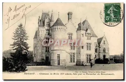 Ansichtskarte AK Noyant Chateau de Brou bati par le Marechal de Boucicault