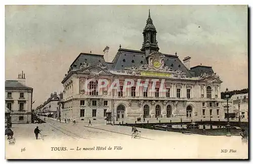 Cartes postales Tours Le mouvel Hotel de Ville