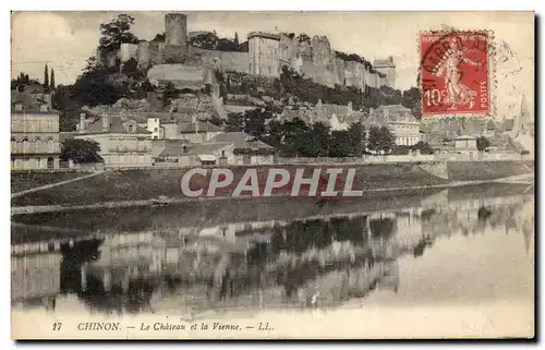 Cartes postales Chinon Le Chateau et la Vienne