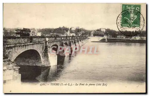 Cartes postales Tours Le Pont de pierre