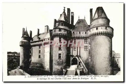 Cartes postales Langeais Le Chateau