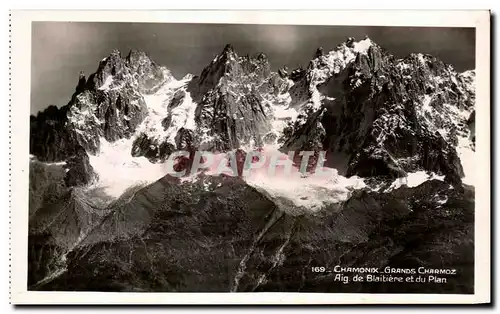 Cartes postales Chamonix Grands Charmoz Aiguille De Blaitiere Et Du Plan